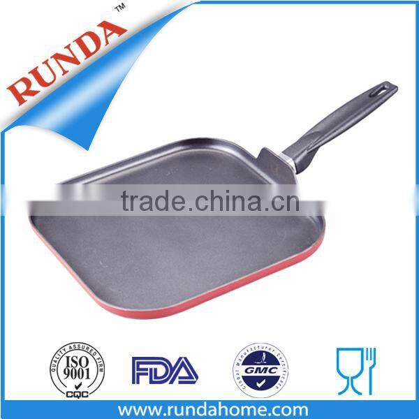 Auminum non-stick square griddle pan