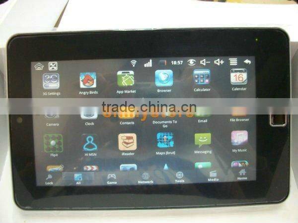 GSM Phone+7 inch touch screen+Android 2.2+800Mhz CPU+WIFI+Camera