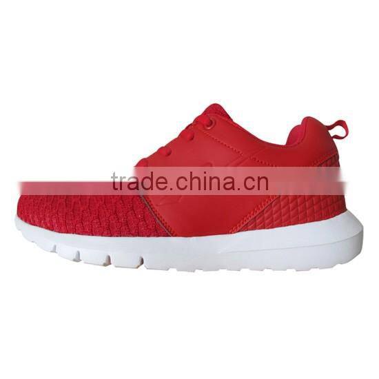 Lace-Up PU and Mesh Upper Shoes Men Sport Running HT-91113-004