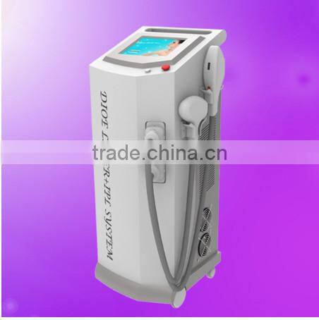 perfect strong 2 handles 808nm ipl diode laser hair removal machine