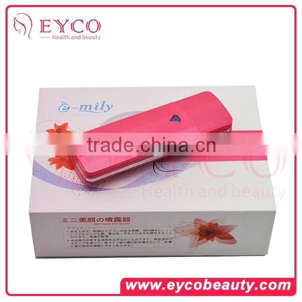 High quality charging nano automatic facial spray mist beauty and personal care portable facial steamer