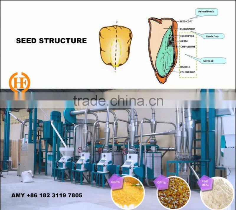 Corn flour mill plant/samolina flour milling machine