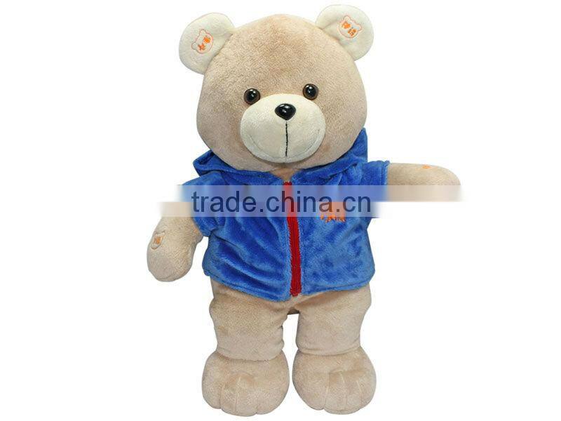 well-dressed soft plush speaker bear toys