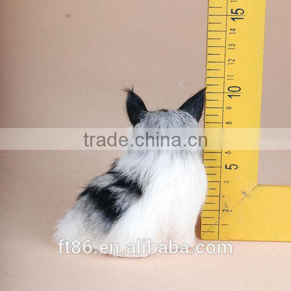 Plush toys popular Christmas decoration animal model Lying cat in the basket