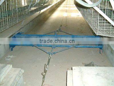 chicken manure removal system for poultry farm