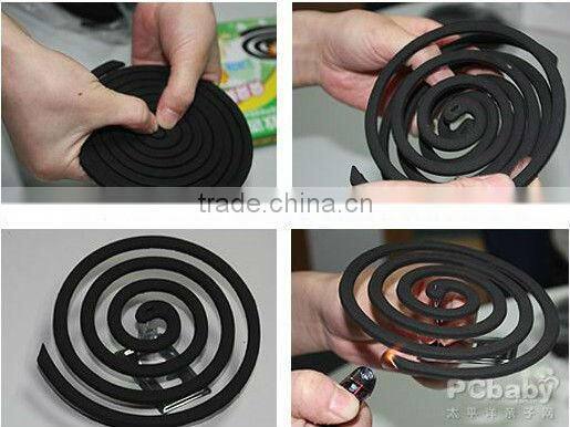 Household chemical 140mm black mosquito coils for mosquito repellent in pest control