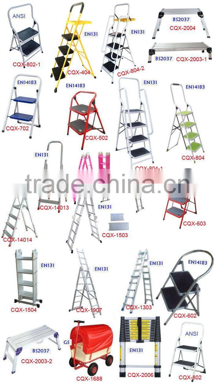 4 step ladder with tool tray