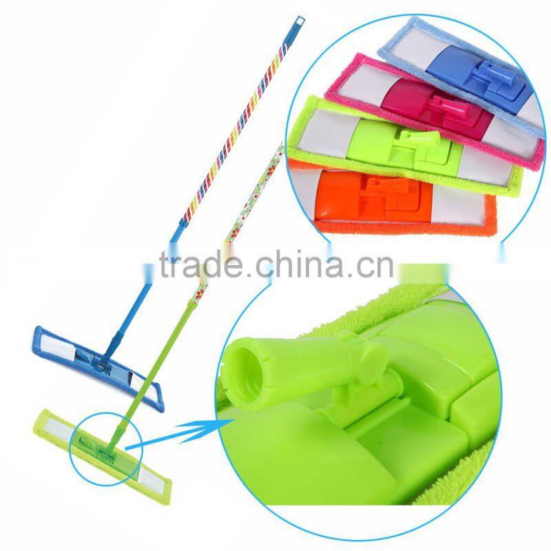 Microfiber Flat Mop With Adjustable Length 74~125CM