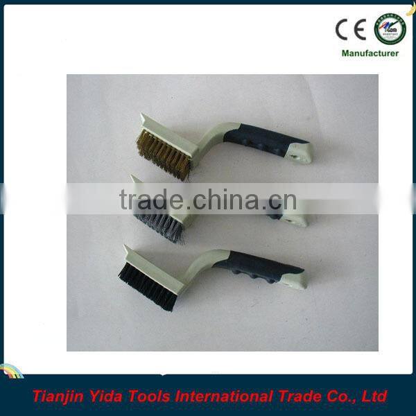 3PCS Two-color Rubbery Handle Scratch Brush