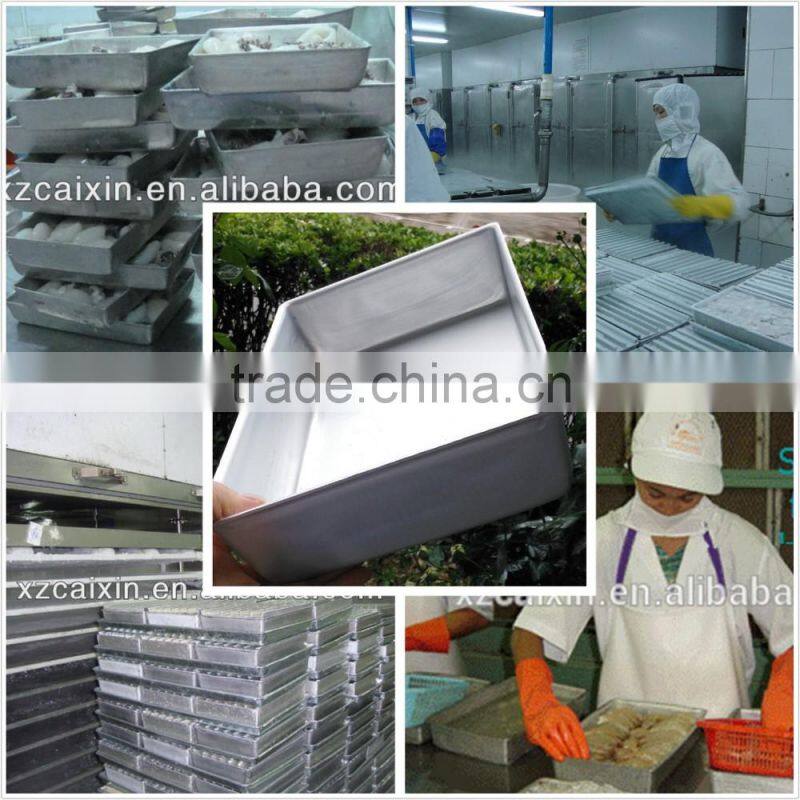Seafood industry use best Aluminum alloy frozen tray