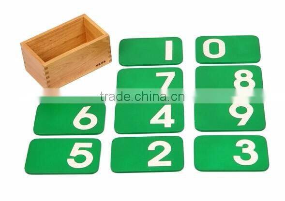 Baby Toy Montessori Math toys Sandpaper Number with Box