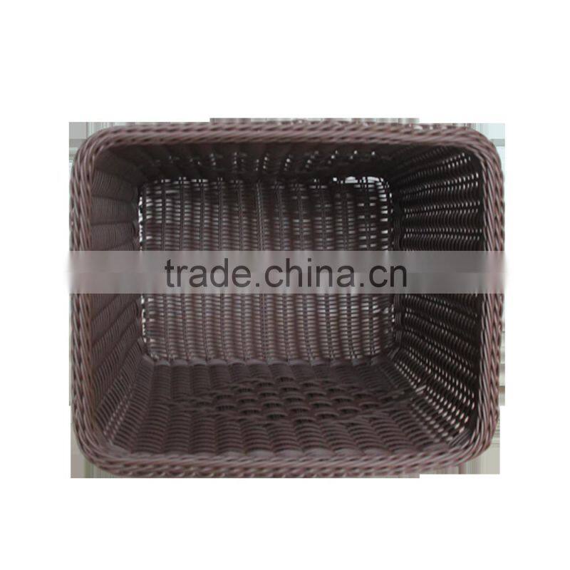 Excellent Quality hand weaving plastic laundry hamper for bathroom