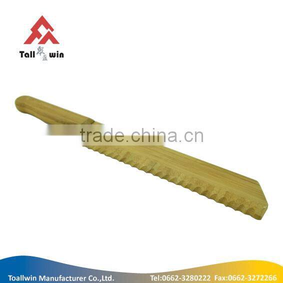 high quality bamboo bread knife with bread board set