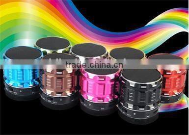 New 2014 Portable Mini Bluetooth Speaker / Metal Steel Wireless Smart Hands Free Speaker / Outdoor portable Bluetooth Speaker