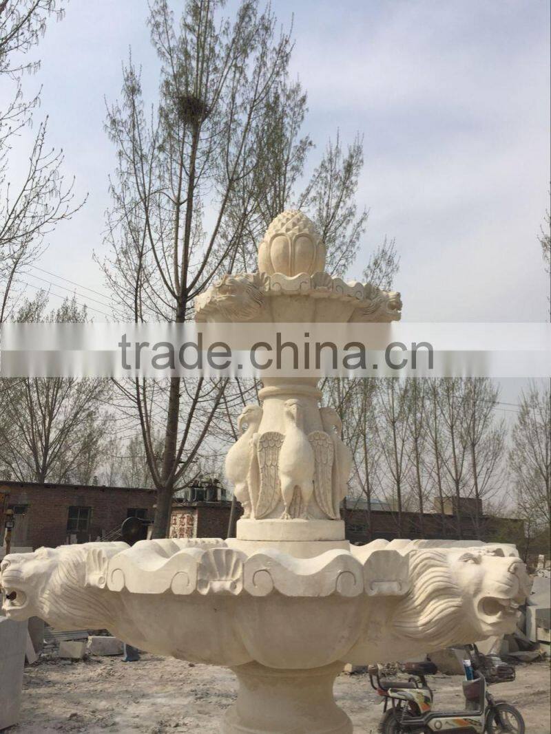 Best price beige marble fountain