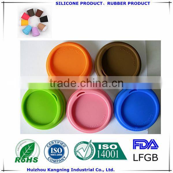 Soft safety durable silicone coffee lid, silicone coffee mug lid, silicone coffee cup lids