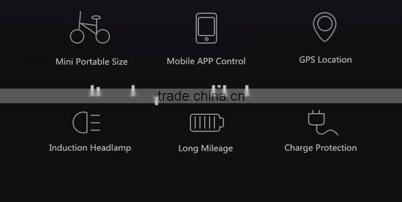 2017 New Arrival Smart Mobile APP Control Electric Mini Folding Bicycle, 12inch Foldable Electric Bicycle, 36V 350W Electro Bike
