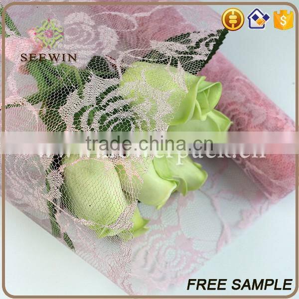 Cheap Rose Mesh Fabric With Good Service