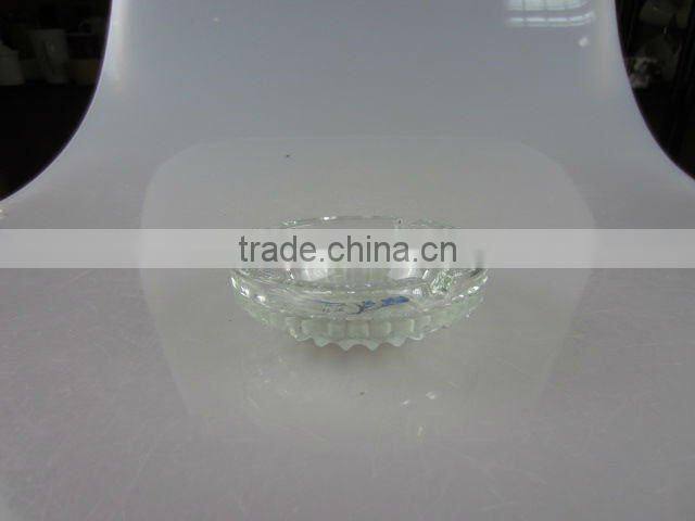 stock round glass ashtray