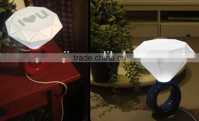 Supply creative fashion Romantic diamond ring light / Night light