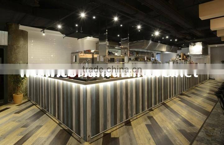 2016 new design acrylic solid surface built hotel buffet table