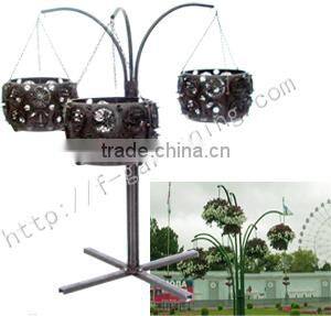 SOL 2015 good design plastic basket hanging ball planter flower ball