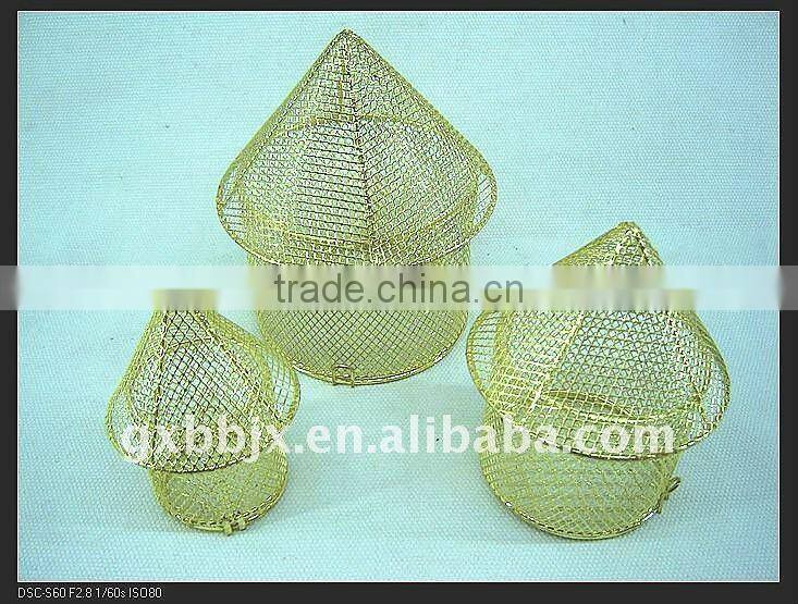 Gold iron wire decorative small mushroom craft