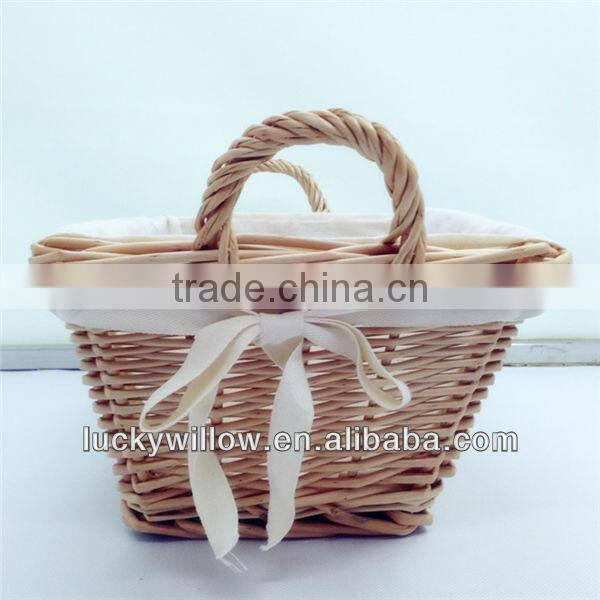 2017 white rectangle storage willow basket