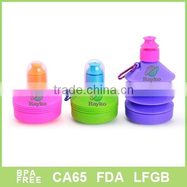 Easy taken 500ml colorful fold tumbler