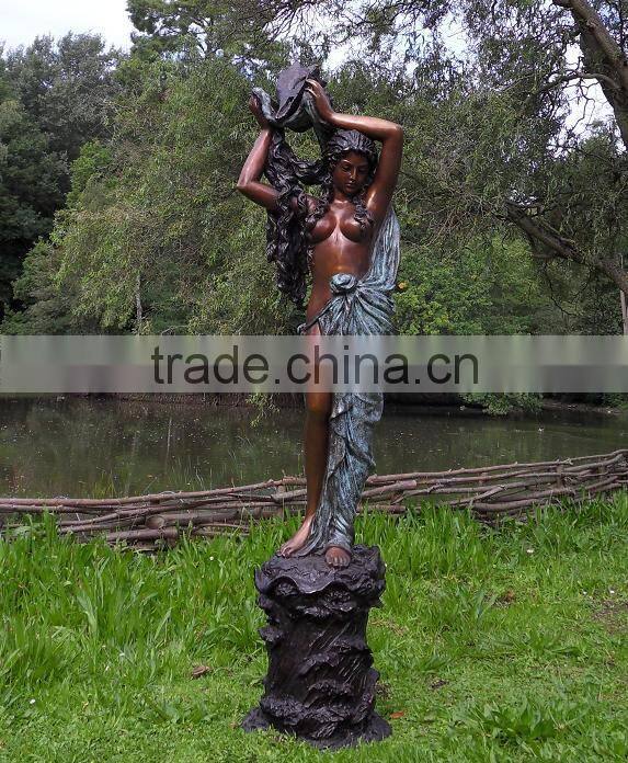 bronze casting foundry metal craft bronze woman fountain statue