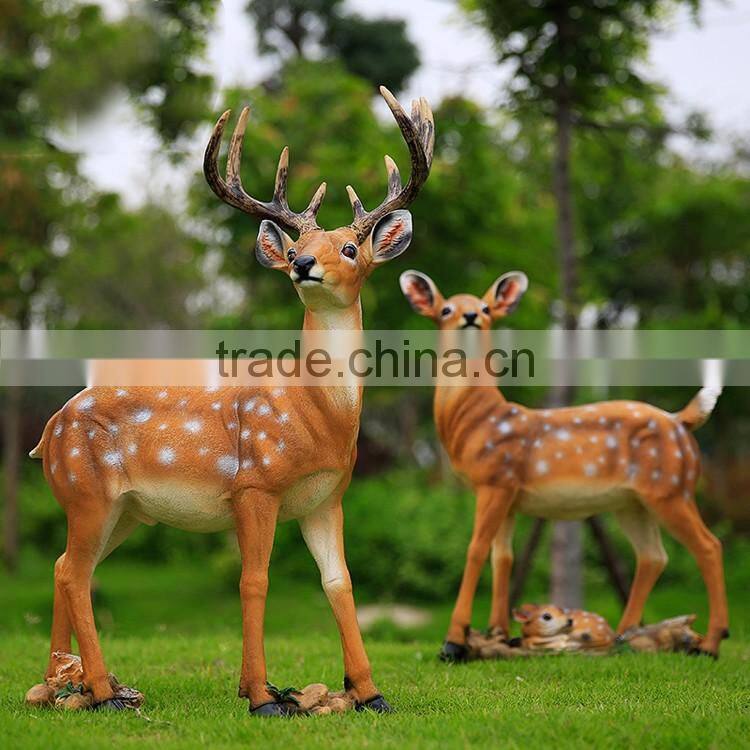 china supplier wholesale life size resin garden deer statues