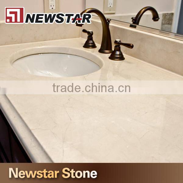 Chinese polished creama marfil precut kitchen countertop