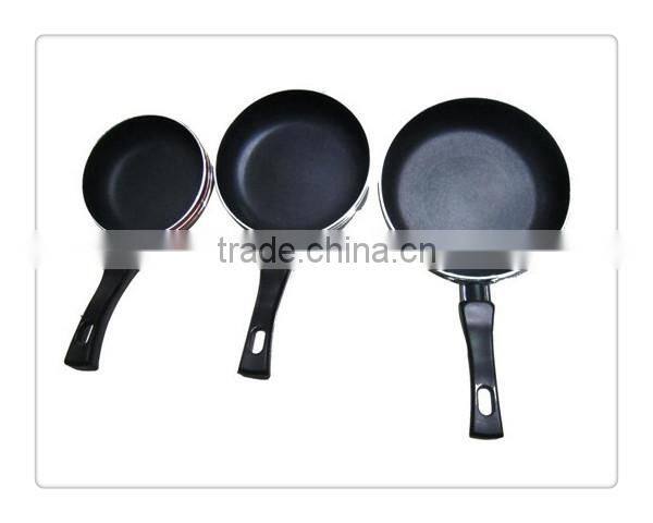 Traditional Design 3pcs Aluminium Fry Wok With Non Stick