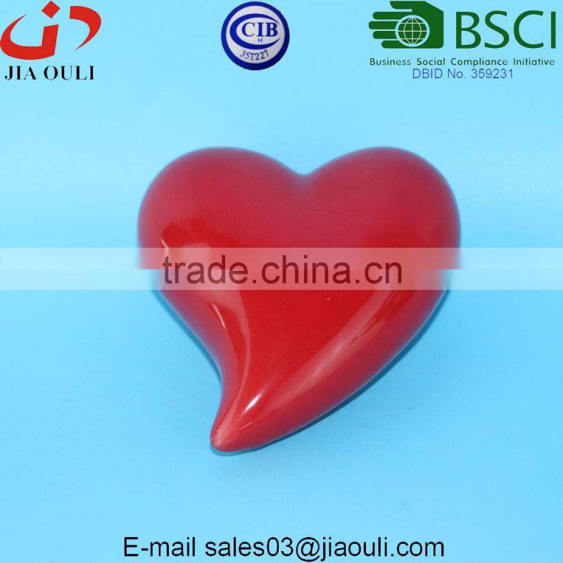 Glazed Red Ceramic Vase Centerpieces for wedding table