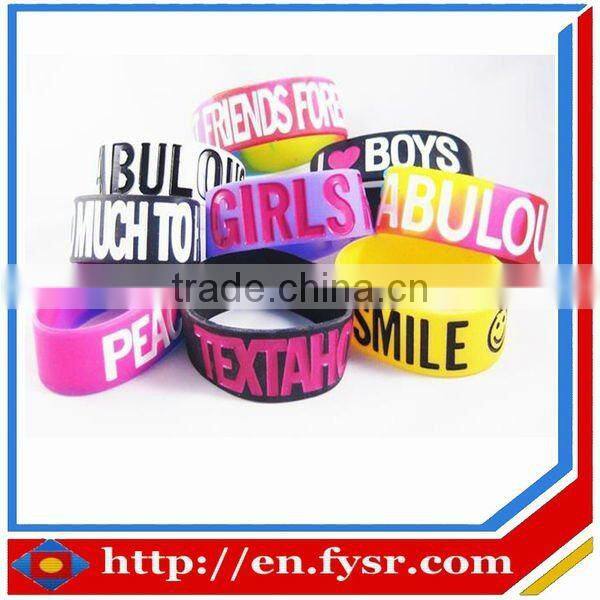 high quality fashion one direction silicone bracelets