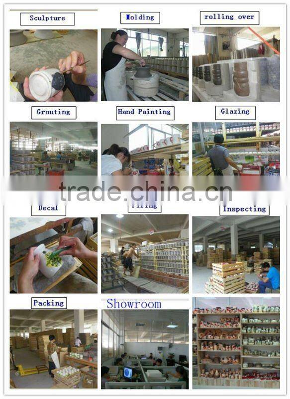 2015 porcelain Jars full printing 4pcs Bath Accessories Set