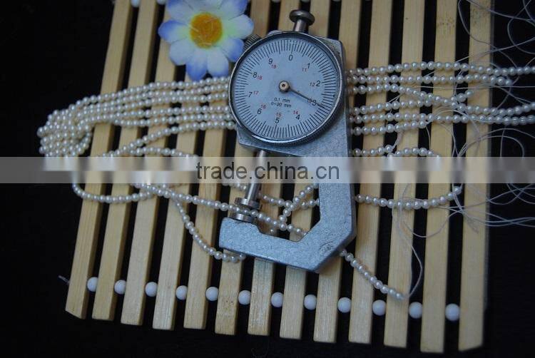 newly 3mm white freshwater pearl strand