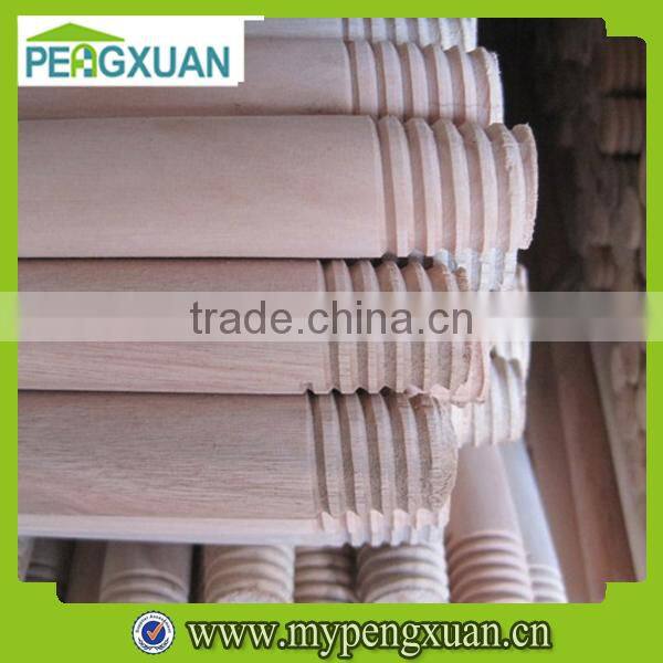 china wholesale cheap eucalyptus wood smooth threaded rake handle