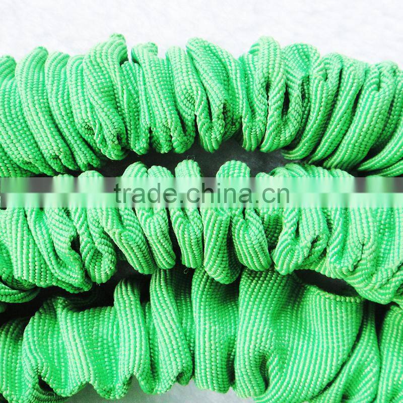 Green color quick connection expandable fabric garden hose