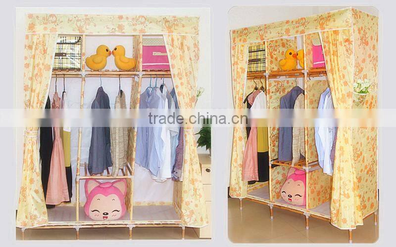 diy solid wooden moistureproof wardrobe interior design