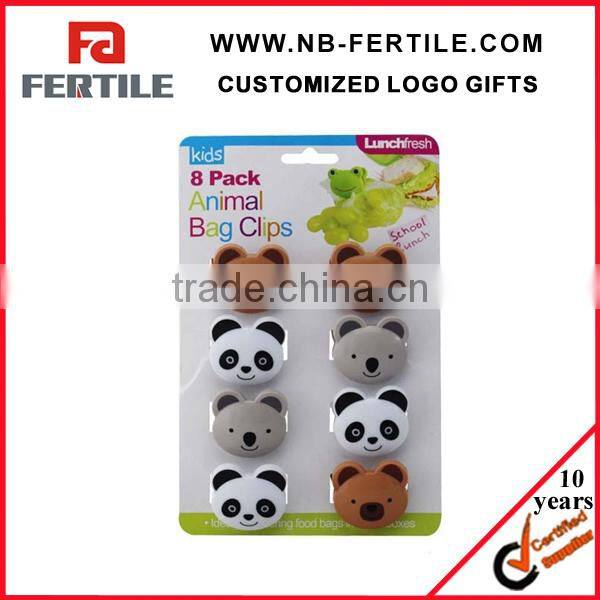 ZZY 215369 4pcs Plastic heart shape binder clip