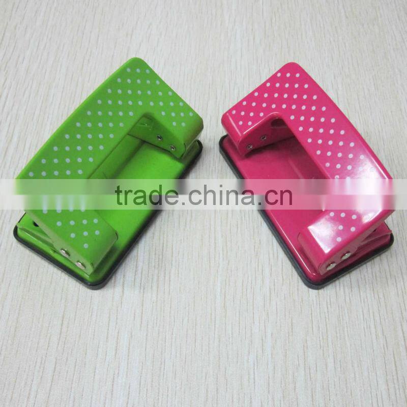 2014 novelty 2 hole metal manual hole puncher