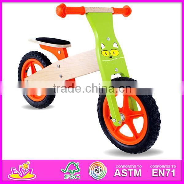 2015 hot sale kids wooden bicycle,popular wooden balance bicycle,new fashion kids bicycle WJ276391-F1