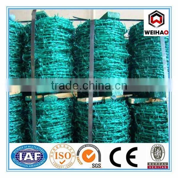 Anping Wei hao provide galvanized barbed wire/PVC barbed wire/barbed wire for sale