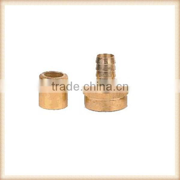 Brass hose coupling set