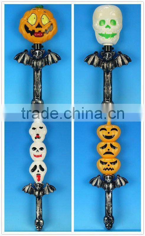 Hallowmas halloween pumpkin shape flashlight with light and ghost sound