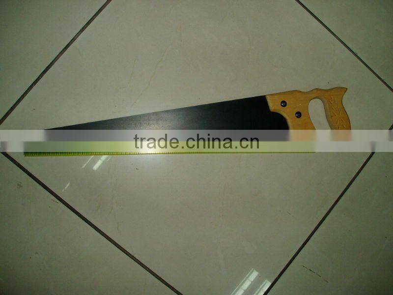 hand saw with wooden hand saw