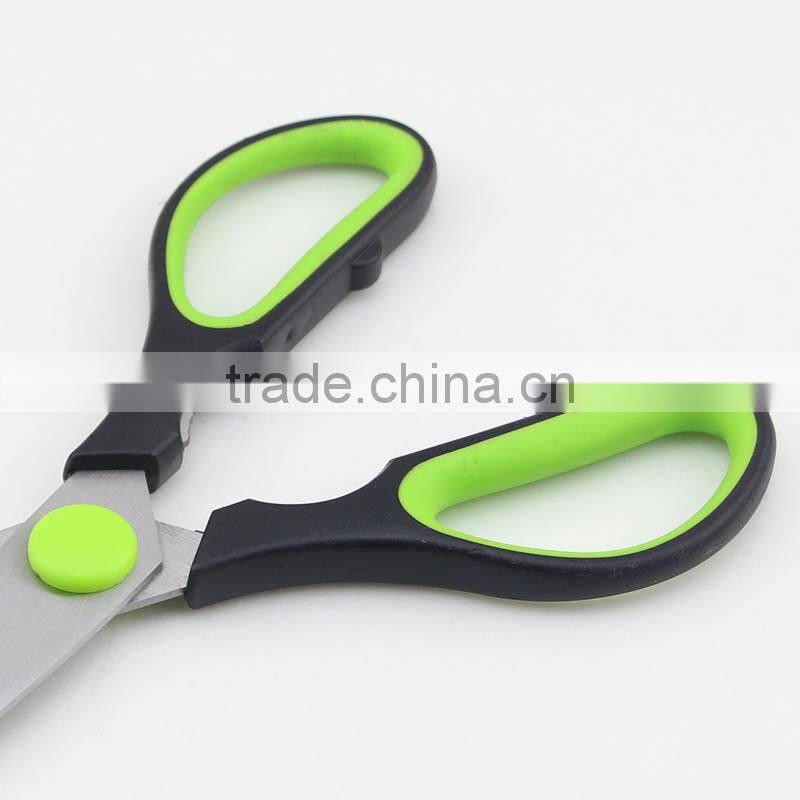 Green Handle Stainless Steel High Quality Multi Kitchen Scissors