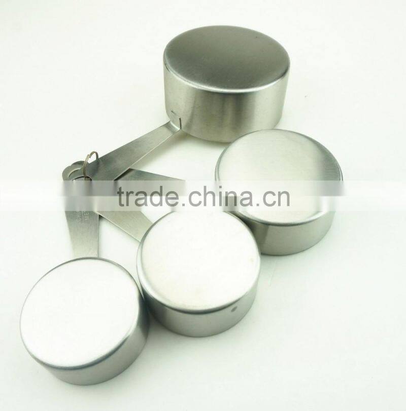 42136 4pcs Stainless Steel Nesting Measuring Cups and Spoons Set