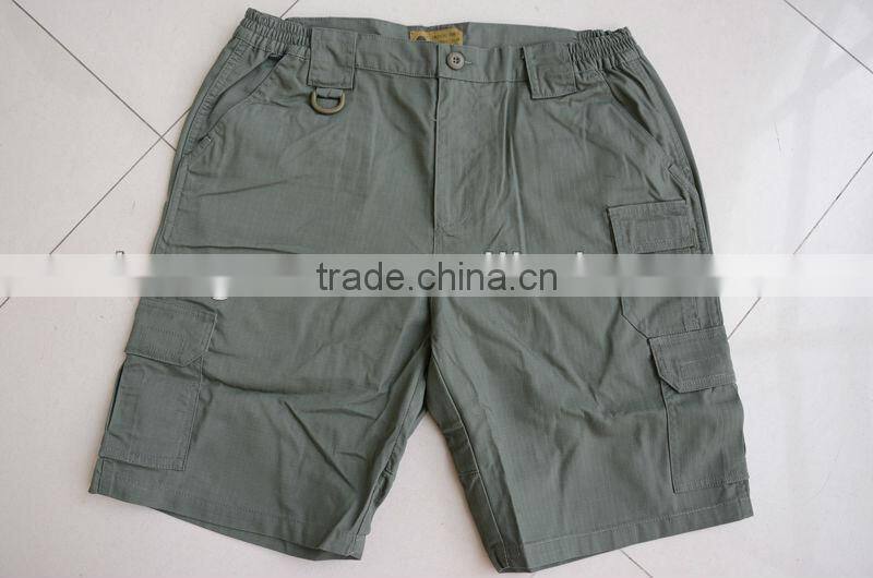 Men's summer navy blue leisure short cargo pants